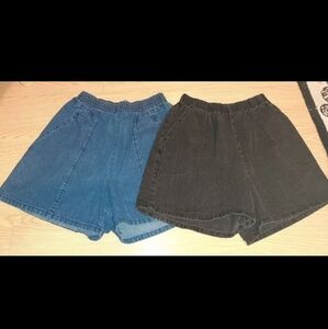 Chic Denim Shorts Ladies Medium Set Of 2